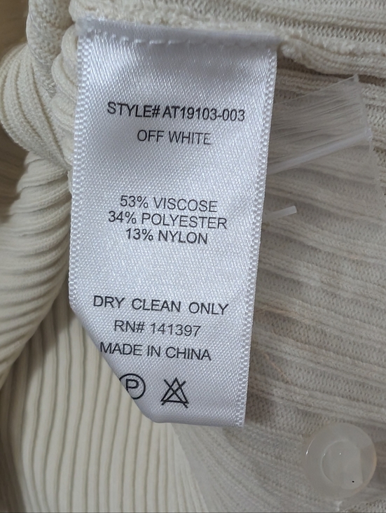 Astr The Label Cream Ruffled Ribbed Button-Front Cardigan - Picture 8 of 9